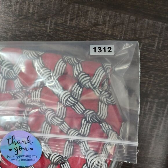 Talbots Women Geometric Print Blouse XS Red Short Sleeve Rayon Career Classic - Picture 8 of 8